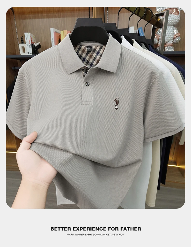 Designer brand men's polo shirt short sleeve summer new luxury pony embroidery casual Paul fashion breathable high-end T-shirt