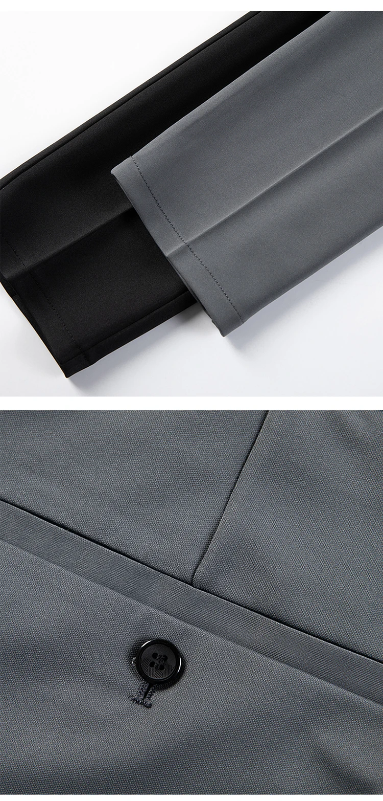 Men Suit Pants Formal Trousers Stretch Slim Pantalone Hombre Calça Masculina Solid Color Casual Dress Pants Fashion Men Clothing