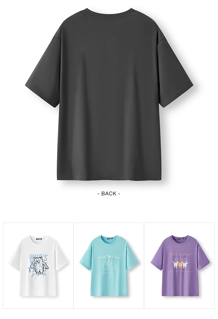 Semir Short Sleeve T-Shirt Men Moisture Wicking and Quick Dry Little Monster Couple Top 2025 New Summer Style Cool Feeling Tee