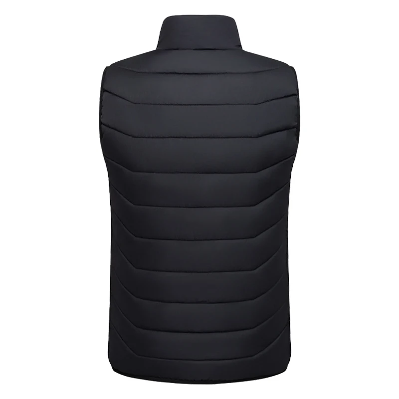 New Loose Casual Stand Up Collar Winter 28 Zone Intelligent Heating Vest Men'S Women'S Warm Electric Clip Coat (No Power Bank)