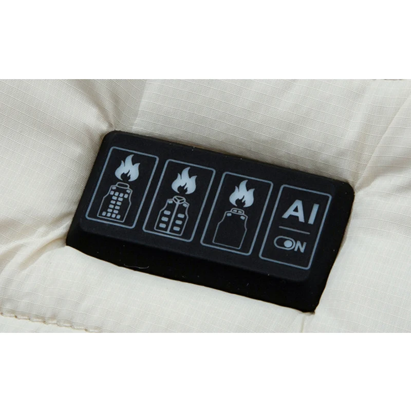 New Loose Casual Stand Up Collar Winter 28 Zone Intelligent Heating Vest Men'S Women'S Warm Electric Clip Coat (No Power Bank)