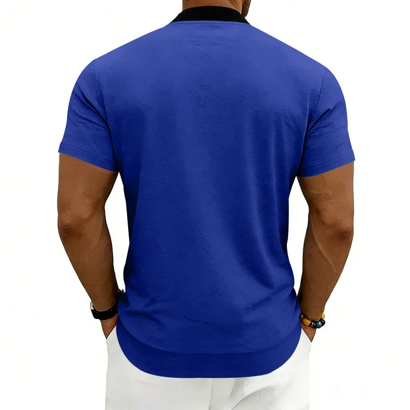 2026 American Summer Men's Stand Collar Thin Sports Short Sleeve Flight Zipper Baseball Jersey Jacket