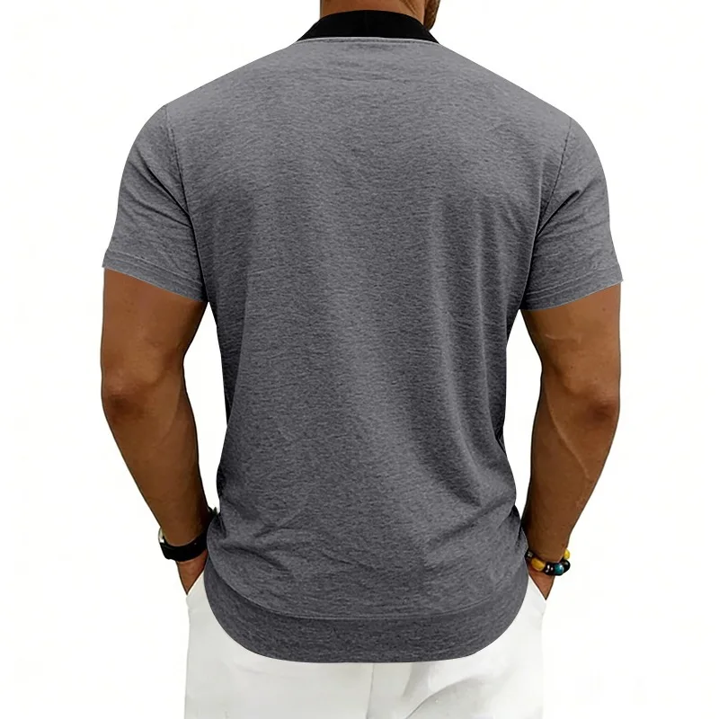 2026 American Summer Men's Stand Collar Thin Sports Short Sleeve Flight Zipper Baseball Jersey Jacket