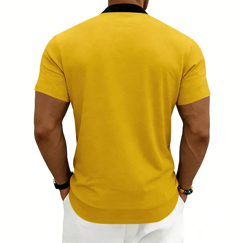 2026 American Summer Men's Stand Collar Thin Sports Short Sleeve Flight Zipper Baseball Jersey Jacket