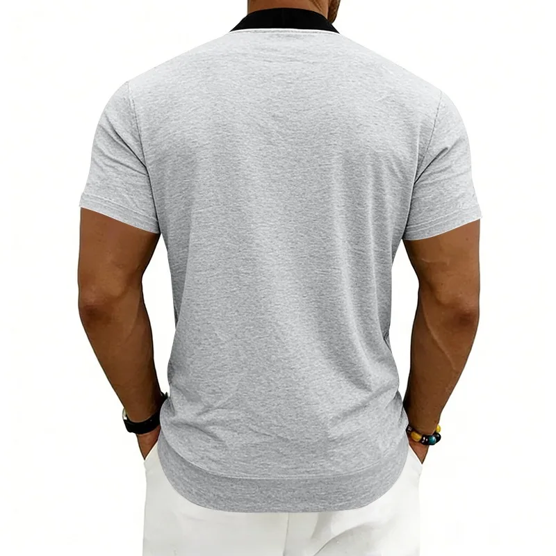 2026 American Summer Men's Stand Collar Thin Sports Short Sleeve Flight Zipper Baseball Jersey Jacket