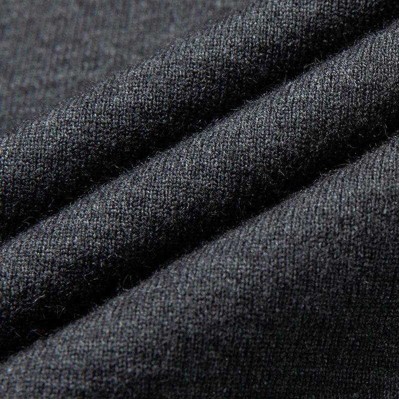 New Sweatwear Men's V Neck Basic Solid Color Sweaters Round Neck Elastic Pullovers Warm Autumn Knitted Oversized Sweater Men