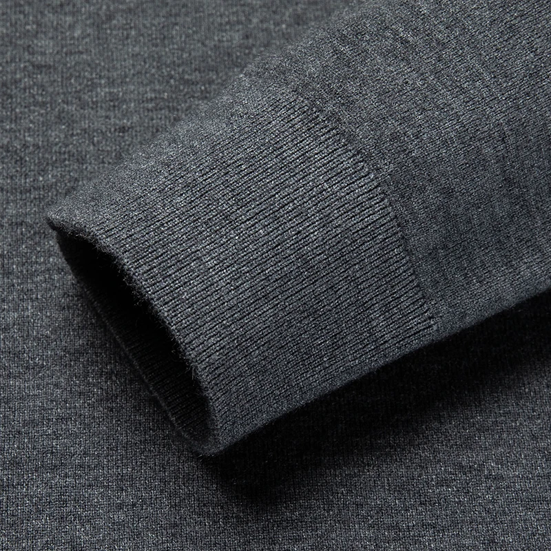 New Sweatwear Men's V Neck Basic Solid Color Sweaters Round Neck Elastic Pullovers Warm Autumn Knitted Oversized Sweater Men