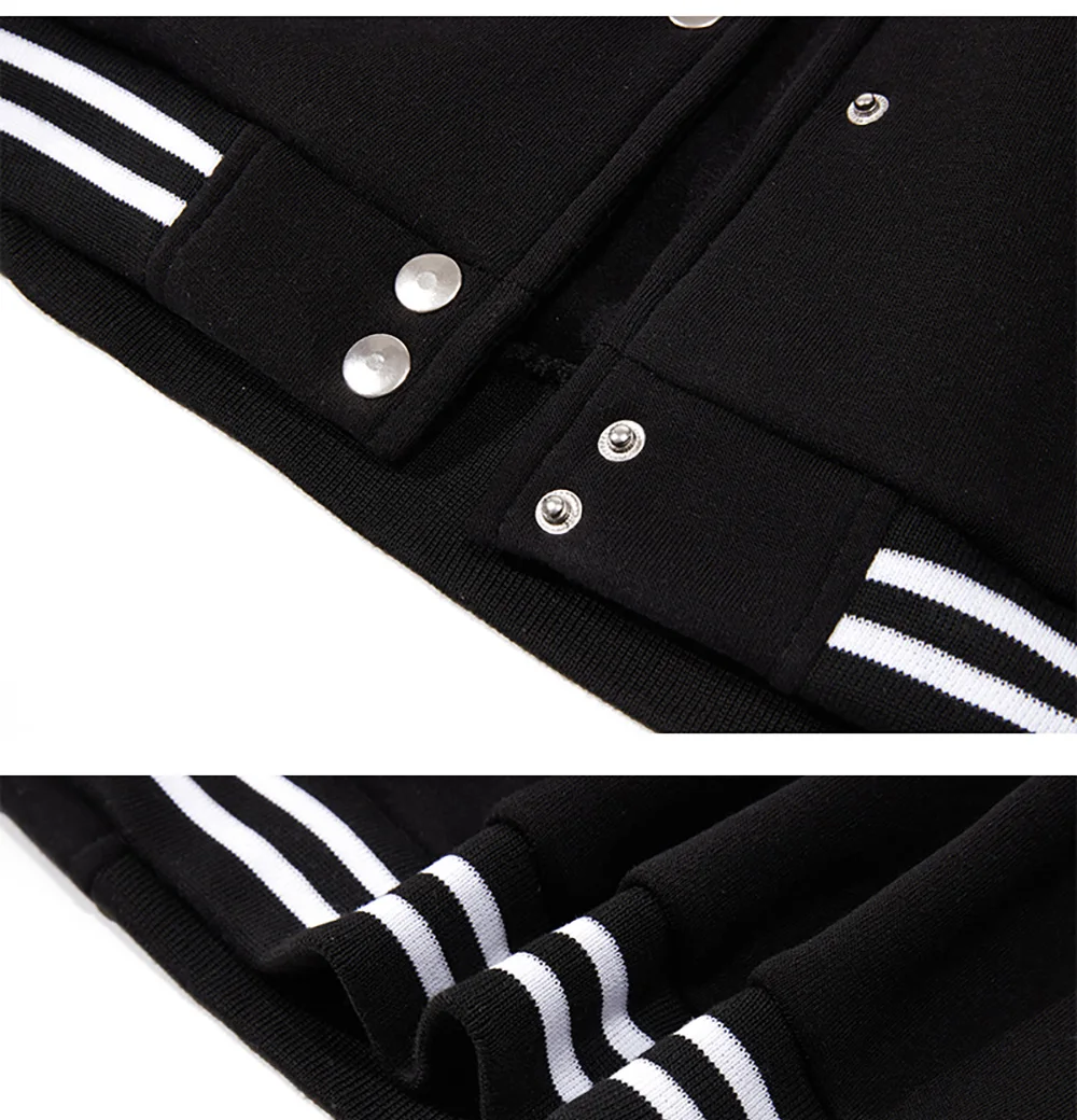 Black White Gray Collision Color Jacket Loose Oversized S-5XL Clothes Men Baseball Clothes Street Coat Warm Fleece Soft Jackets