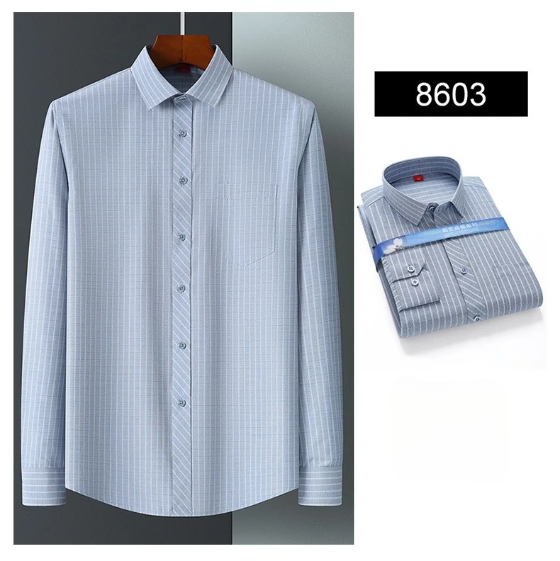 Vintage 64% Cotton Long Sleeve Shirts for Men Slim Fit Formal Plian Shirt Solid Color Fashion Korean Popular Red Clothes