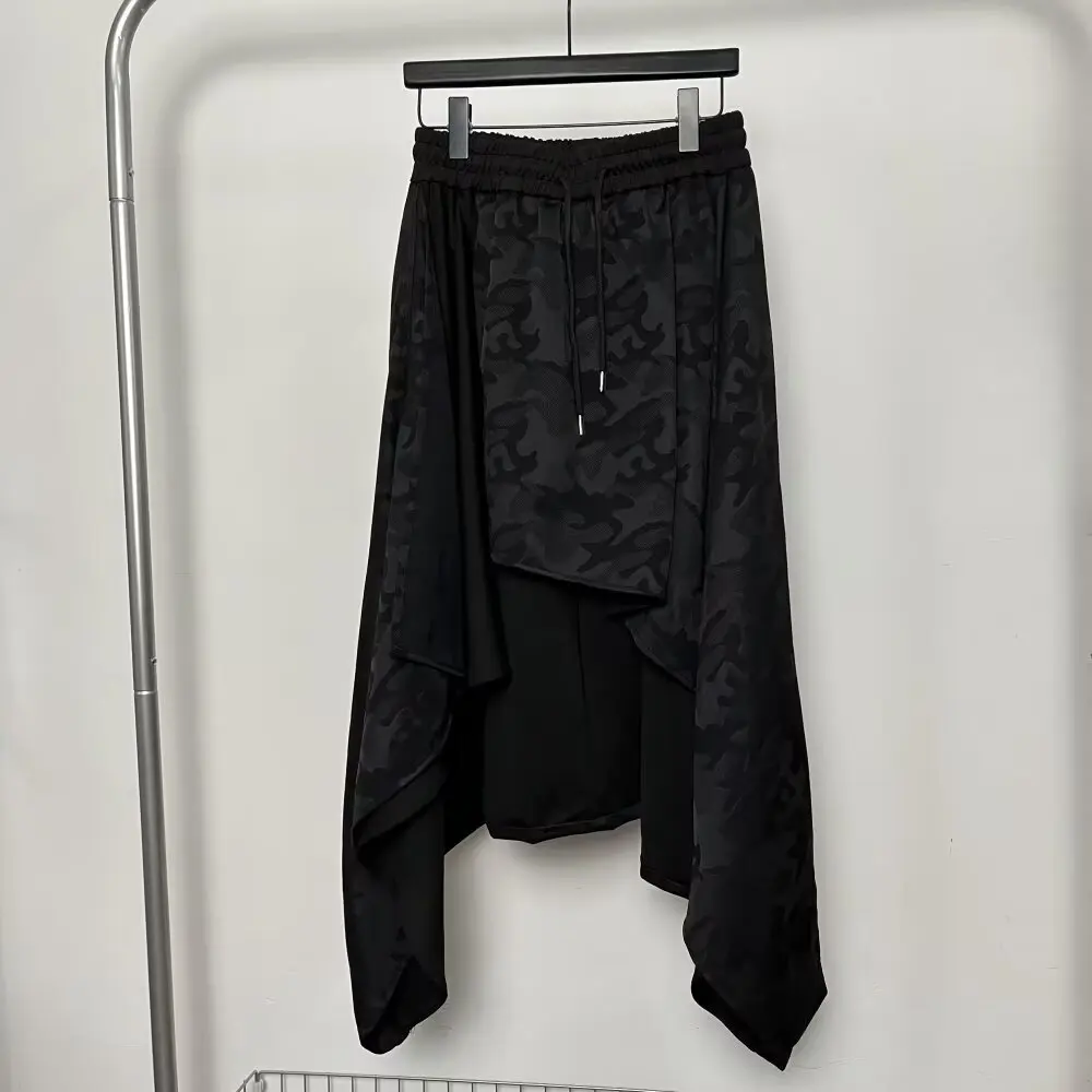 Vintage Trousers Women Men Neutral Loose Culottes y2k Gothic Wide Leg Pants Skirt New Oversize Harajuku Japanese Creative Pants