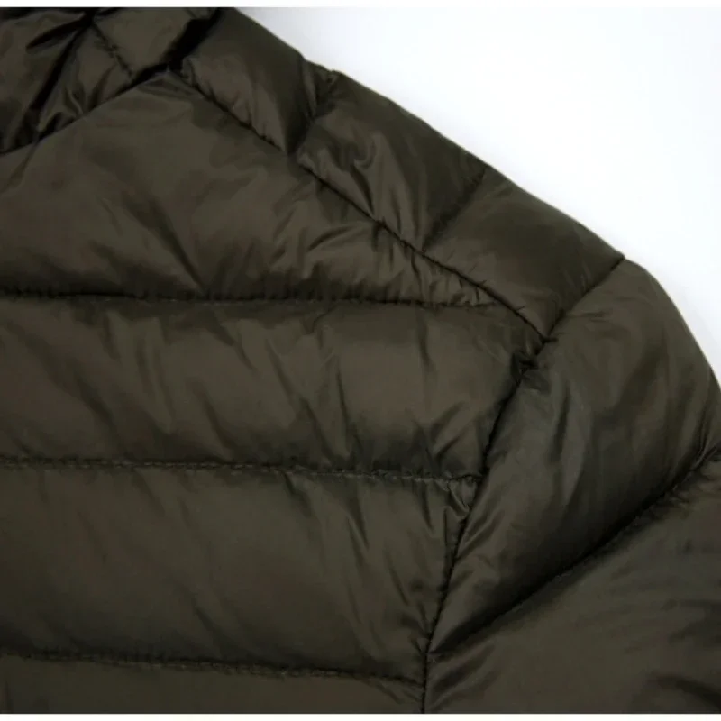 Down Jacket Men's 2024 New 90% White Duck Down Super Light Down Jacket Men's Lightweight Thermal Coat Hooded Feather Coat