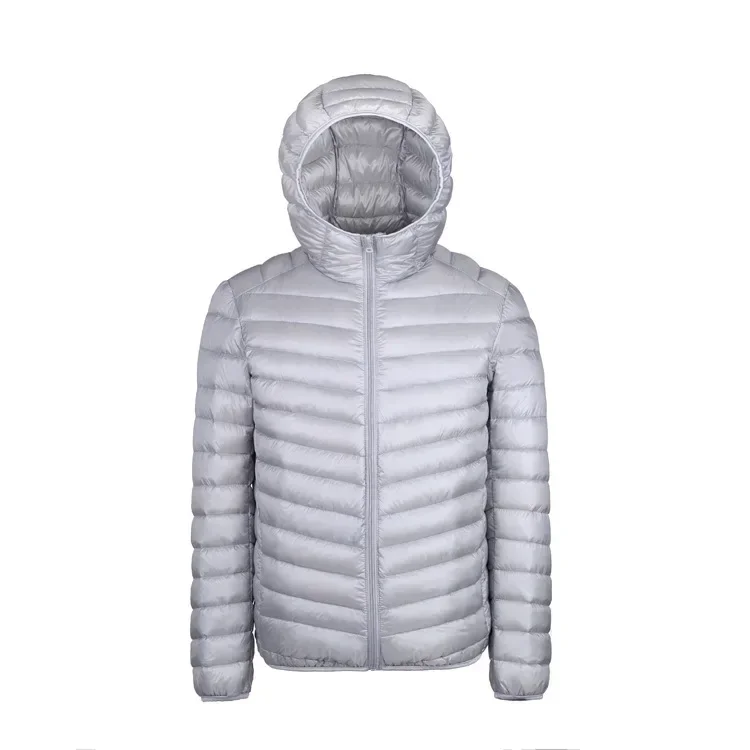 Down Jacket Men's 2024 New 90% White Duck Down Super Light Down Jacket Men's Lightweight Thermal Coat Hooded Feather Coat