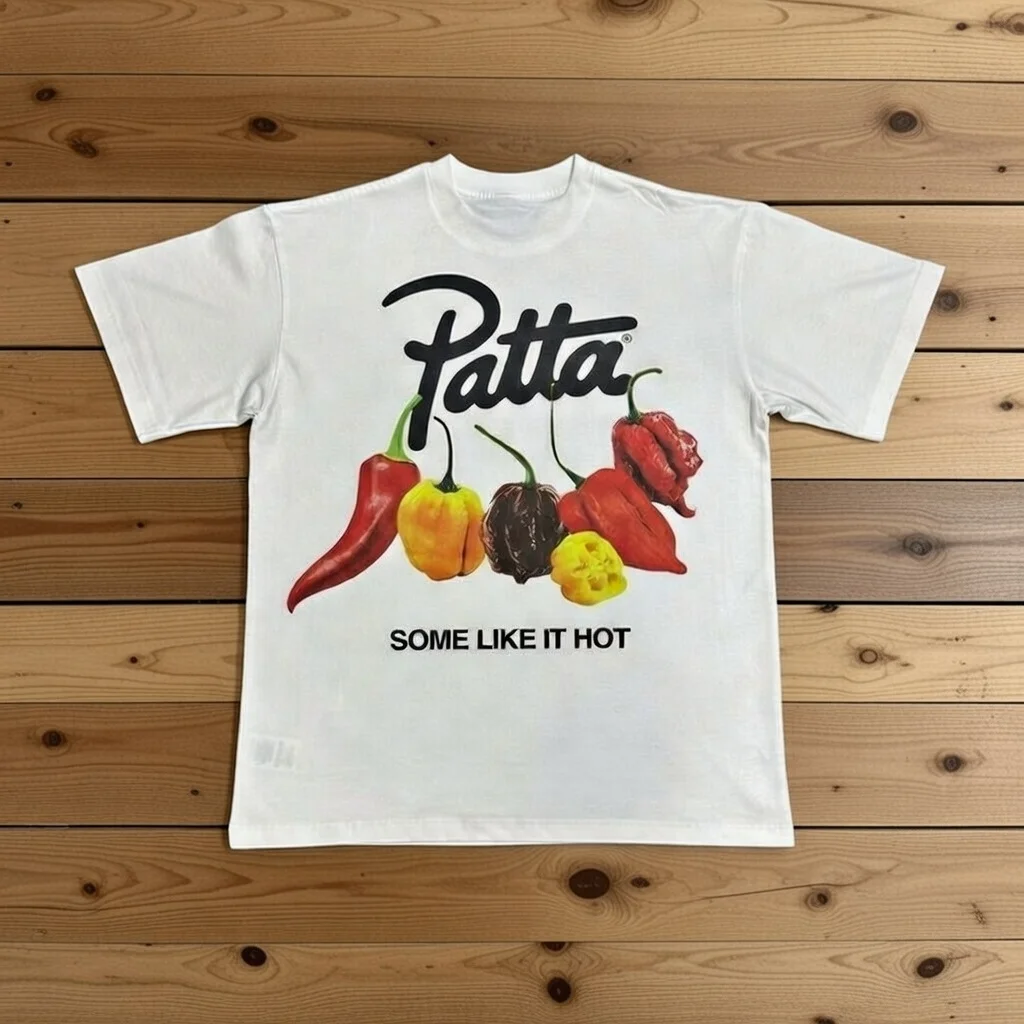 New Arrival Patta Tshirt American Street Style with Palm Tree Star Print Man Short Sleeve Tops