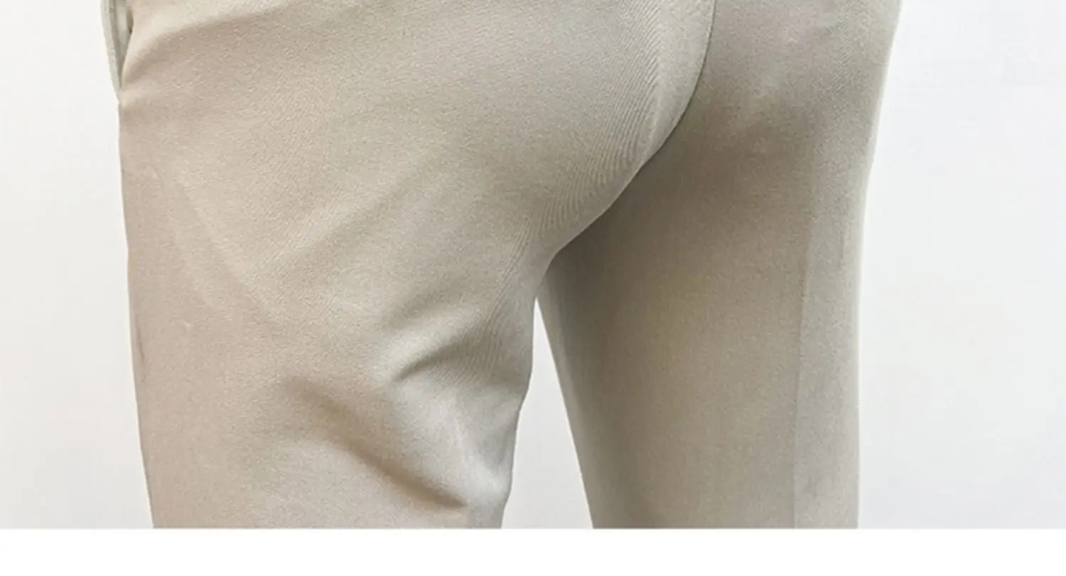 2025 Spring and Summer New Men's Casual Business Dress Pants Fashion Social Solid Wedding Party Suit Pants Slim Fit Suit Pants