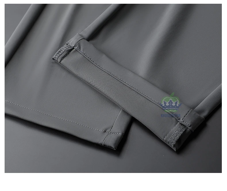 High Quality Summer Ultrathin Ice Silk Business Pants Men Elastic Waist Classic Work Casual Office Formal Trousers Plus Size 40