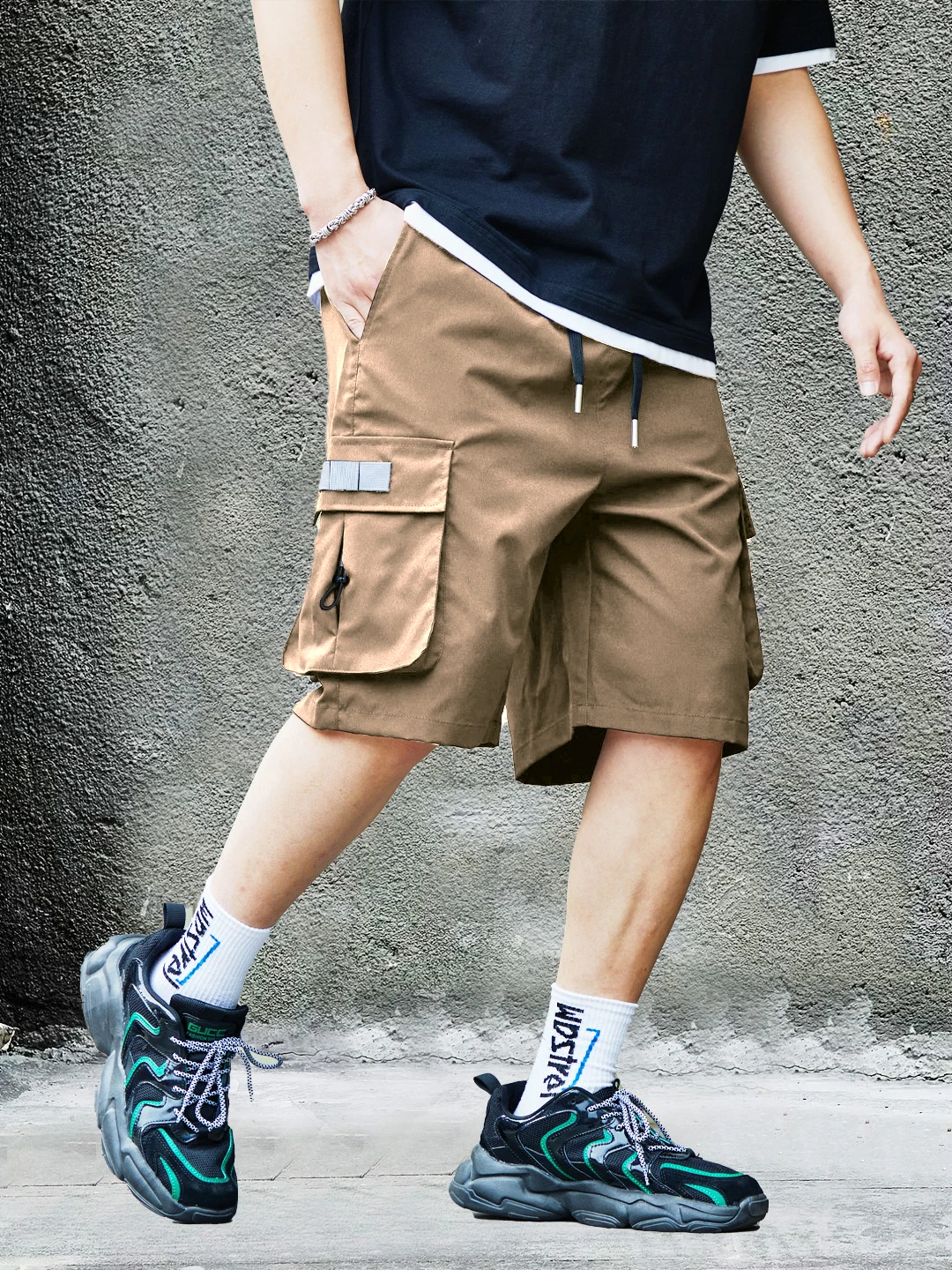 Men's Cargo Shorts, Outdoor, Travel, Casual Sports, Large Pockets, Durable and Comfortable Fabrics, Thin Shorts for Outings 17