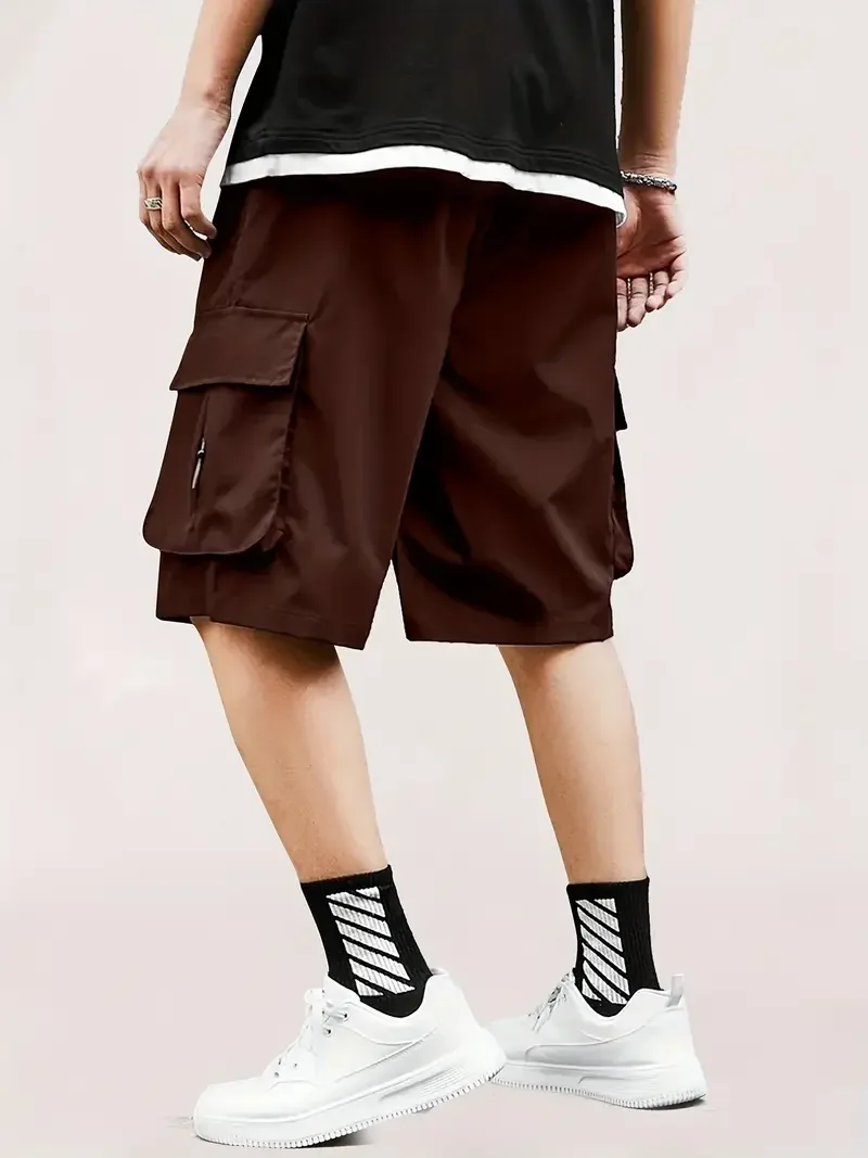 Men's Cargo Shorts, Outdoor, Travel, Casual Sports, Large Pockets, Durable and Comfortable Fabrics, Thin Shorts for Outings 17