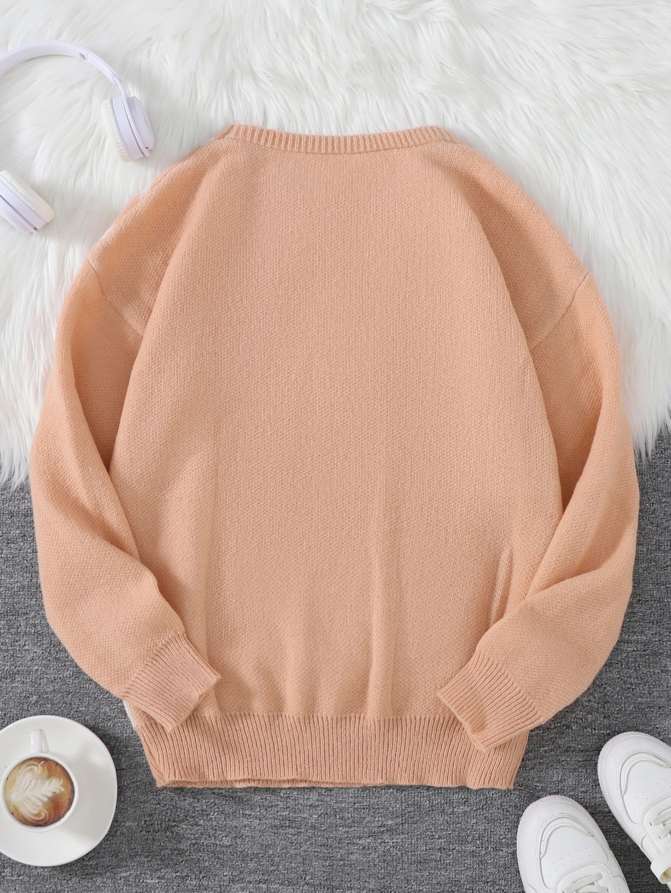 New Popular Autumn and Winter Spider Web Jacquard Pattern Pullover Sweater Casual Round Neck Knitted Men's Pullover
