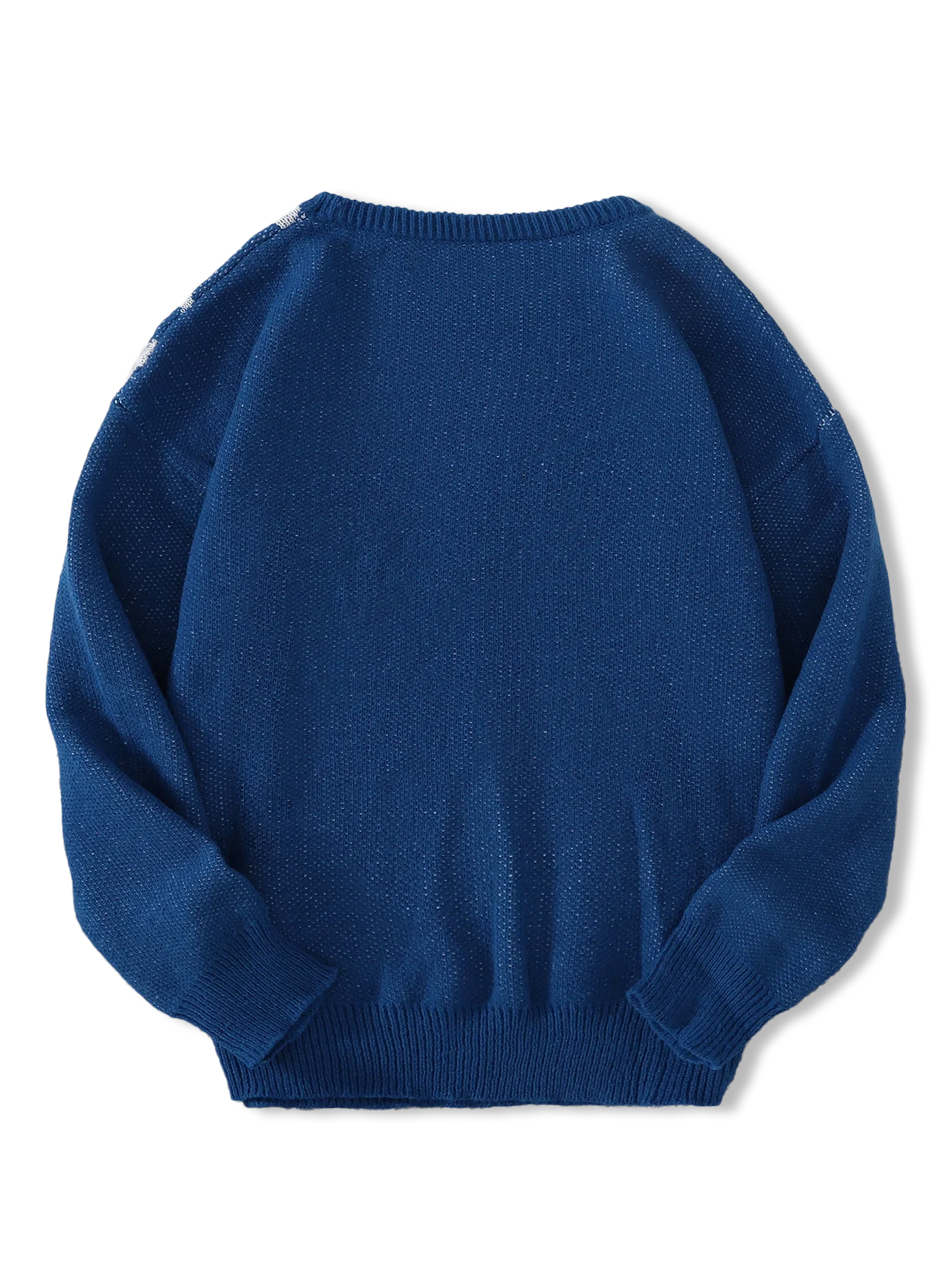 New Popular Autumn and Winter Spider Web Jacquard Pattern Pullover Sweater Casual Round Neck Knitted Men's Pullover