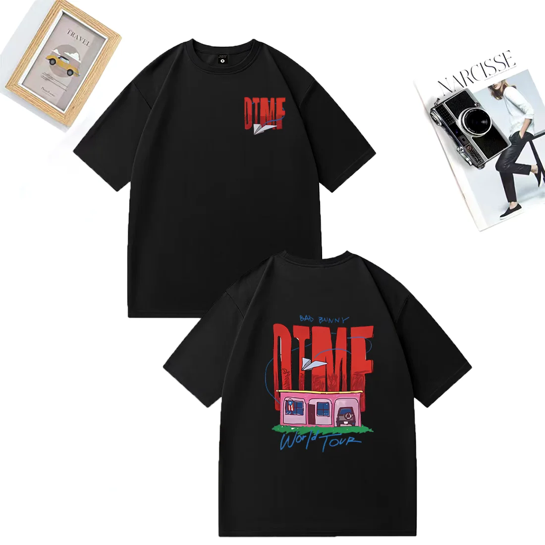 Singer Bad Bunny DTMF World Tour 2026 NEW T Shirts Men Women Vintage Fashion Streetwear 100% Cotton Short Sleeve Plus Size Tops