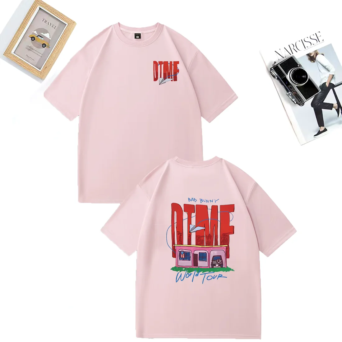 Singer Bad Bunny DTMF World Tour 2026 NEW T Shirts Men Women Vintage Fashion Streetwear 100% Cotton Short Sleeve Plus Size Tops