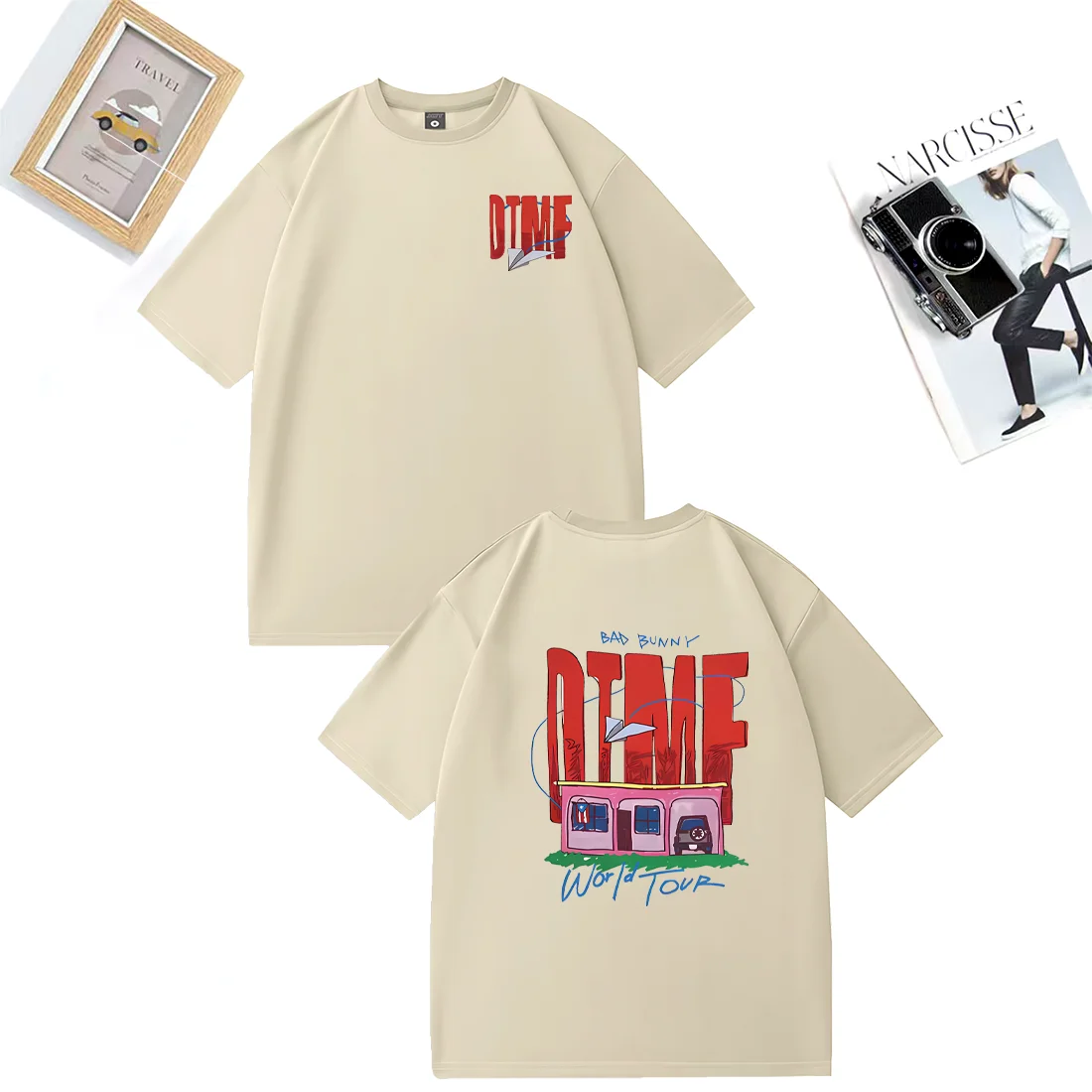 Singer Bad Bunny DTMF World Tour 2026 NEW T Shirts Men Women Vintage Fashion Streetwear 100% Cotton Short Sleeve Plus Size Tops