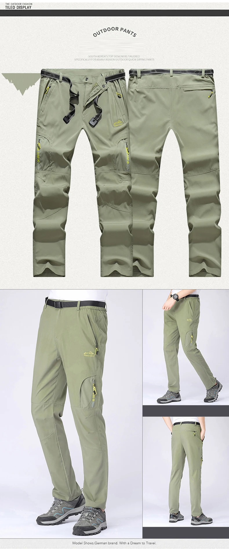 XL-5XL Lightweight Thin Summer Pants for Men Sweatpants Stretch Quick Dry Trousers Men Hiking Camping Men's Pants Joggers Summer