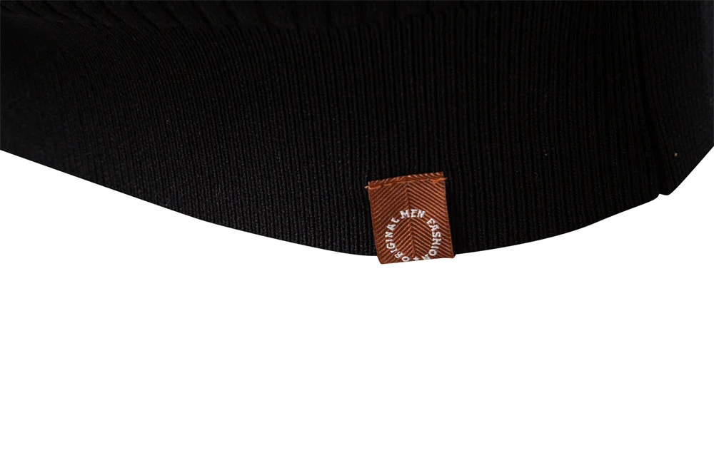 AIOPESON Button Placket Polo Shirt Men Ribbed Stripe Long Sleeve Contemporary Fit Minimalist Autumn Winter Premium Business Top