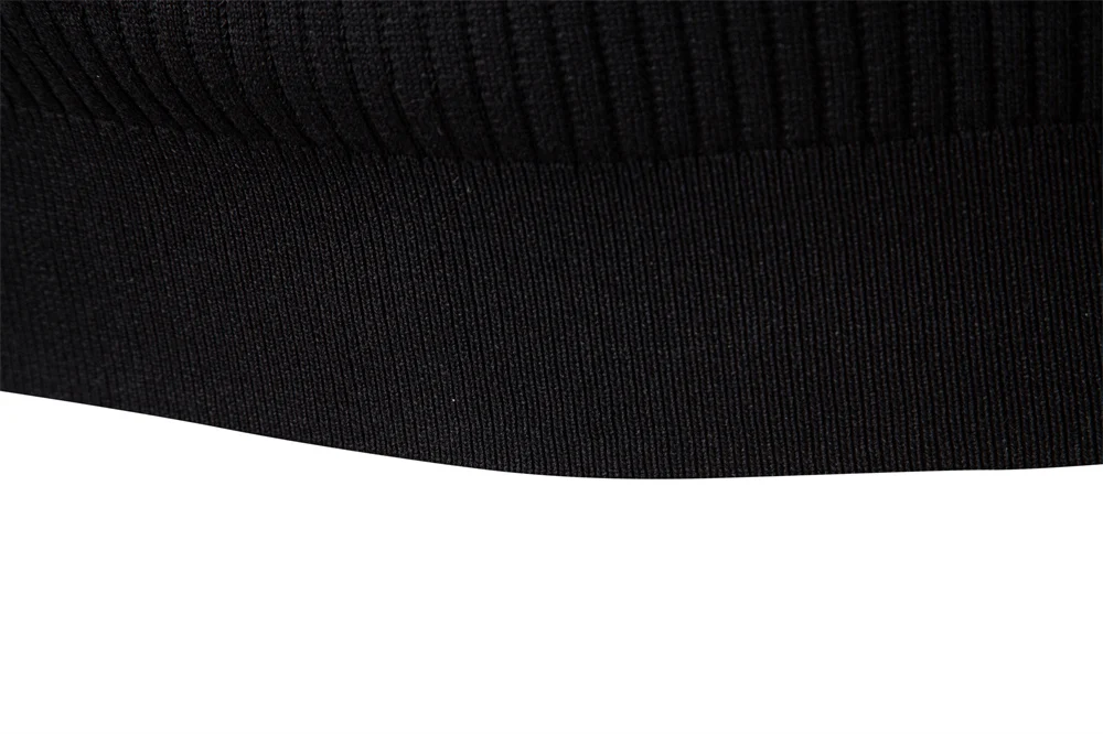 AIOPESON Button Placket Polo Shirt Men Ribbed Stripe Long Sleeve Contemporary Fit Minimalist Autumn Winter Premium Business Top