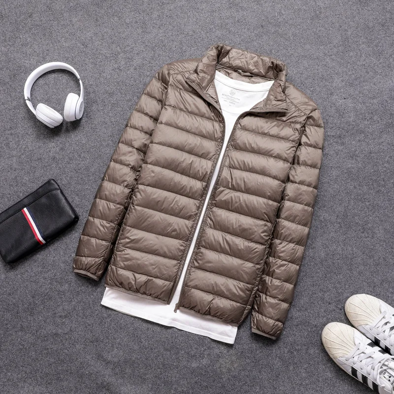 Men Down Jacket All-Season Ultra Lightweight Packable Water and Wind-Resistant Breathable Coat Big Size Men Hoodies Jackets 2023