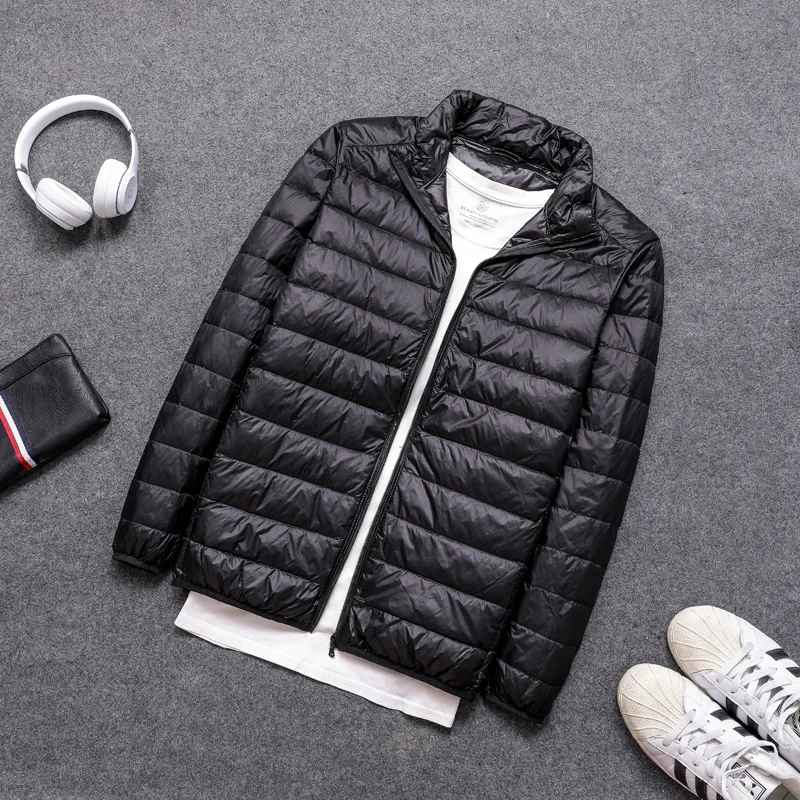 Men Down Jacket All-Season Ultra Lightweight Packable Water and Wind-Resistant Breathable Coat Big Size Men Hoodies Jackets 2023