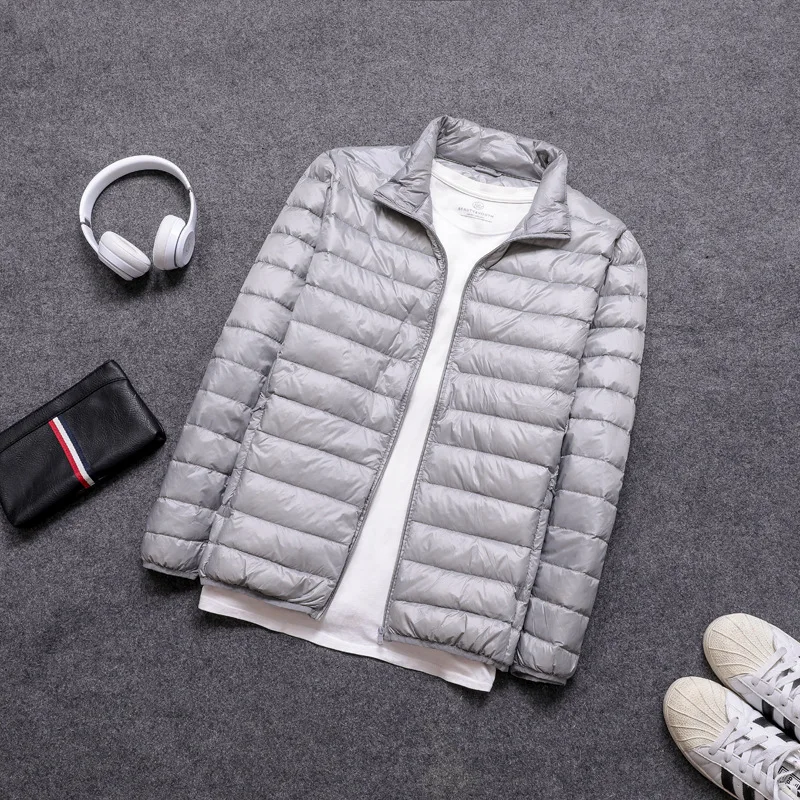 Men Down Jacket All-Season Ultra Lightweight Packable Water and Wind-Resistant Breathable Coat Big Size Men Hoodies Jackets 2023