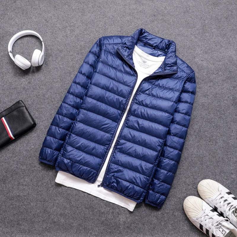 Men Down Jacket All-Season Ultra Lightweight Packable Water and Wind-Resistant Breathable Coat Big Size Men Hoodies Jackets 2023