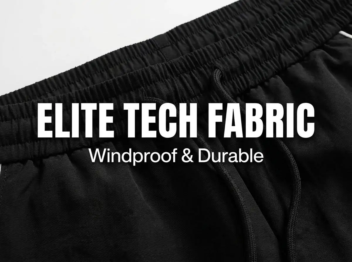Men's Lightweight Quick-Dry Striped Logo Printed Joggers with Drawstring Streetwear Pants for Gym Daily Spring Summer