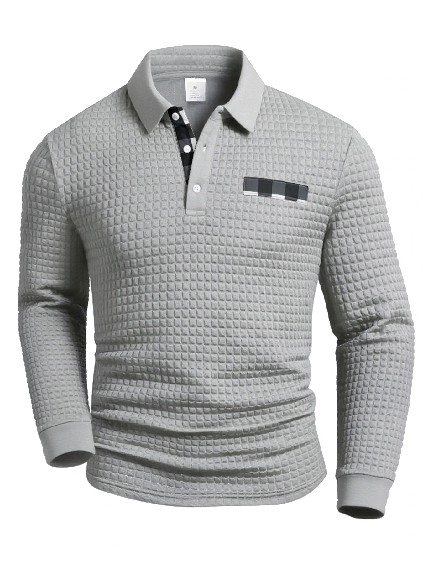 2025 New Spring and Autumn Europe Men Knitted Grid Texture Casual Large hoodie Jumper Small Plaid Jacquard Men clothing