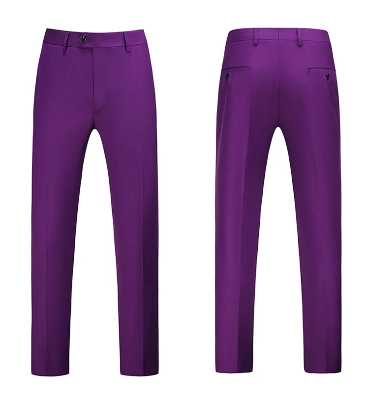 Men Dress Pants Solid Color Slim Fit Business Casual Office Wedding Formal Trousers High Quality Men Clothing Suit Pants 29-40