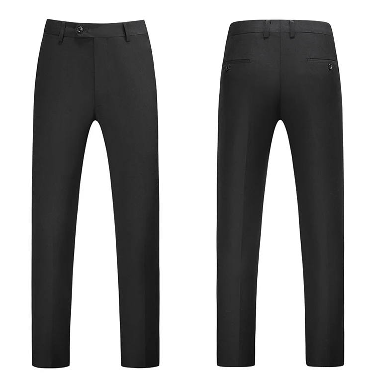 Men Dress Pants Solid Color Slim Fit Business Casual Office Wedding Formal Trousers High Quality Men Clothing Suit Pants 29-40