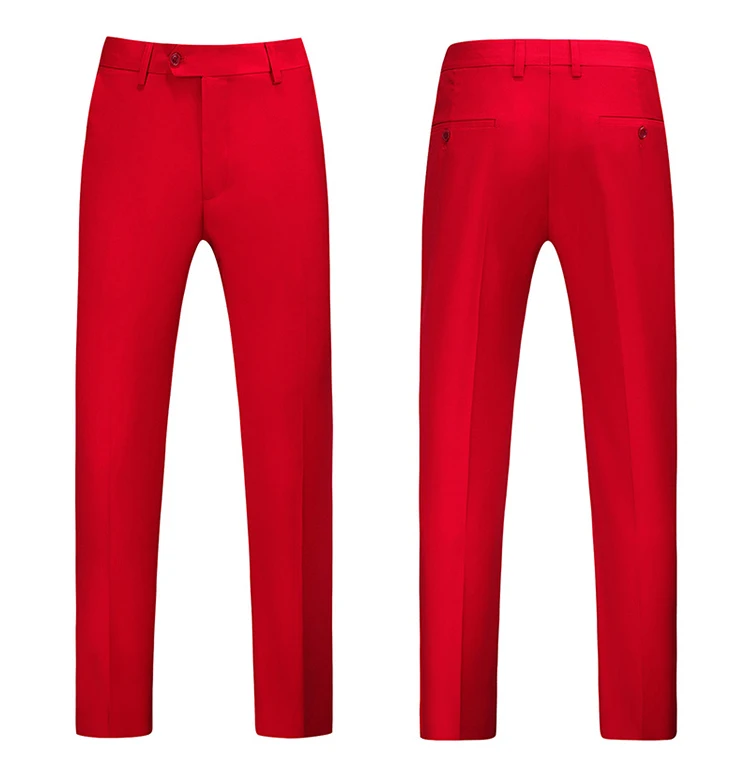 Men Dress Pants Solid Color Slim Fit Business Casual Office Wedding Formal Trousers High Quality Men Clothing Suit Pants 29-40