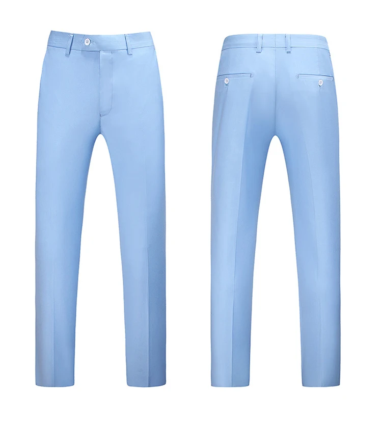 Men Dress Pants Solid Color Slim Fit Business Casual Office Wedding Formal Trousers High Quality Men Clothing Suit Pants 29-40