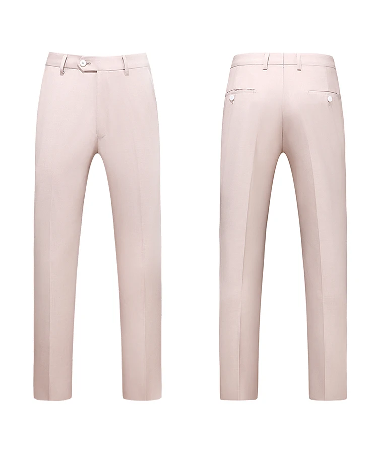 Men Dress Pants Solid Color Slim Fit Business Casual Office Wedding Formal Trousers High Quality Men Clothing Suit Pants 29-40
