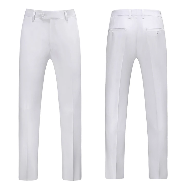 Men Dress Pants Solid Color Slim Fit Business Casual Office Wedding Formal Trousers High Quality Men Clothing Suit Pants 29-40