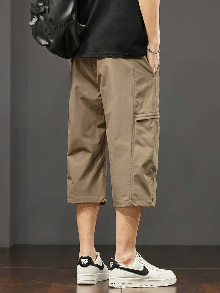 Cargo Shorts Men Working Cropped Pants Summer New Thin Casual Loose Sports Shorts Bermudas Fashion Casual Man Shorts