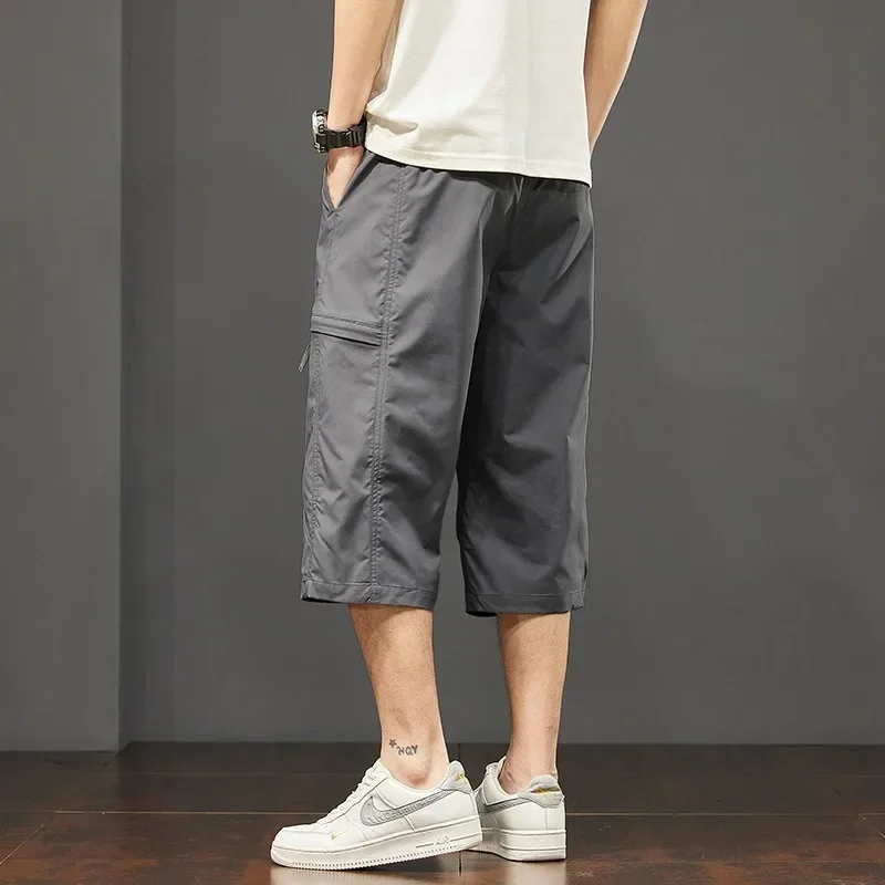 Cargo Shorts Men Working Cropped Pants Summer New Thin Casual Loose Sports Shorts Bermudas Fashion Casual Man Shorts