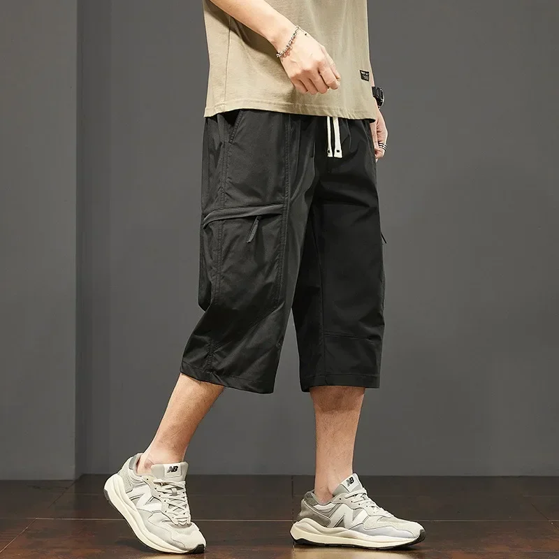 Cargo Shorts Men Working Cropped Pants Summer New Thin Casual Loose Sports Shorts Bermudas Fashion Casual Man Shorts