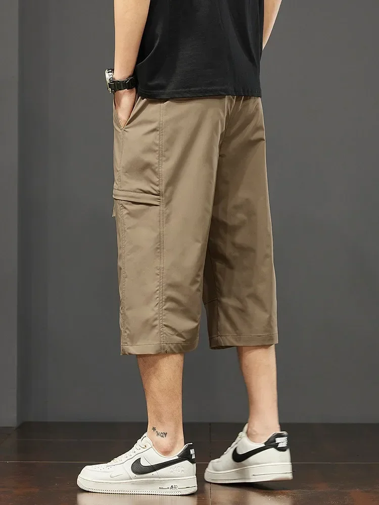 Cargo Shorts Men Working Cropped Pants Summer New Thin Casual Loose Sports Shorts Bermudas Fashion Casual Man Shorts