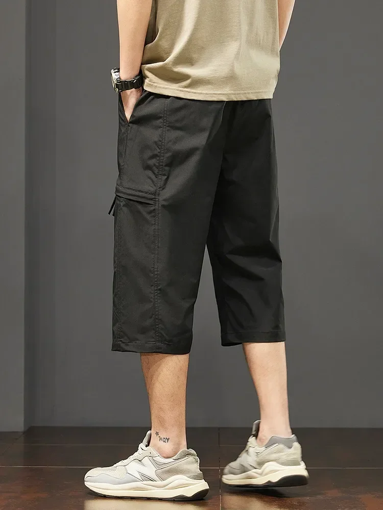 Cargo Shorts Men Working Cropped Pants Summer New Thin Casual Loose Sports Shorts Bermudas Fashion Casual Man Shorts