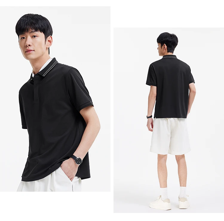 Semir Men Polo Shirt Mulberry Silk Texture Business Basic Knit 2026 Summer Casual Style Soft Lightweight Office Wear Top