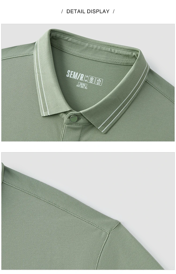 Semir Men Polo Shirt Mulberry Silk Texture Business Basic Knit 2026 Summer Casual Style Soft Lightweight Office Wear Top
