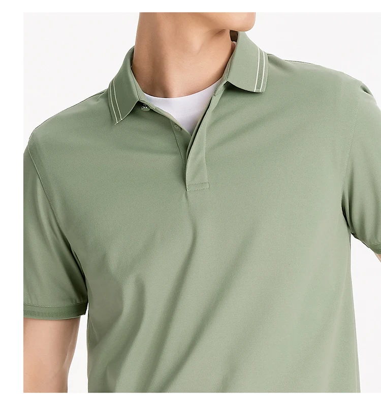 Semir Men Polo Shirt Mulberry Silk Texture Business Basic Knit 2026 Summer Casual Style Soft Lightweight Office Wear Top