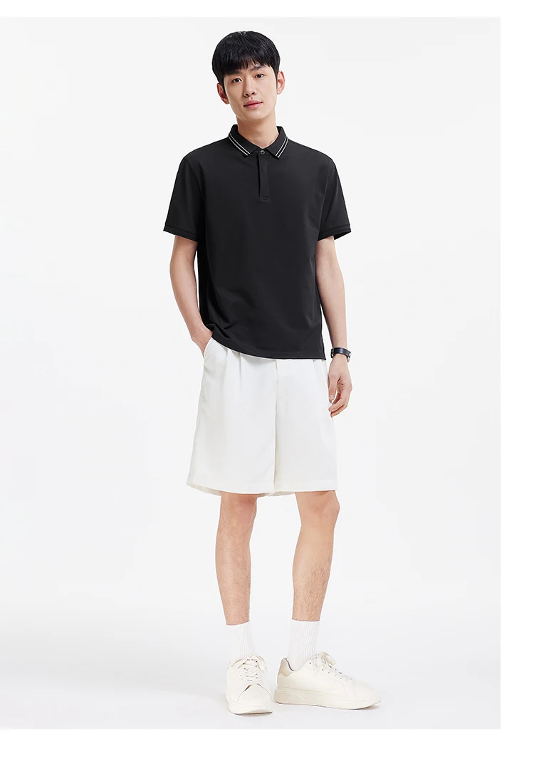 Semir Men Polo Shirt Mulberry Silk Texture Business Basic Knit 2026 Summer Casual Style Soft Lightweight Office Wear Top